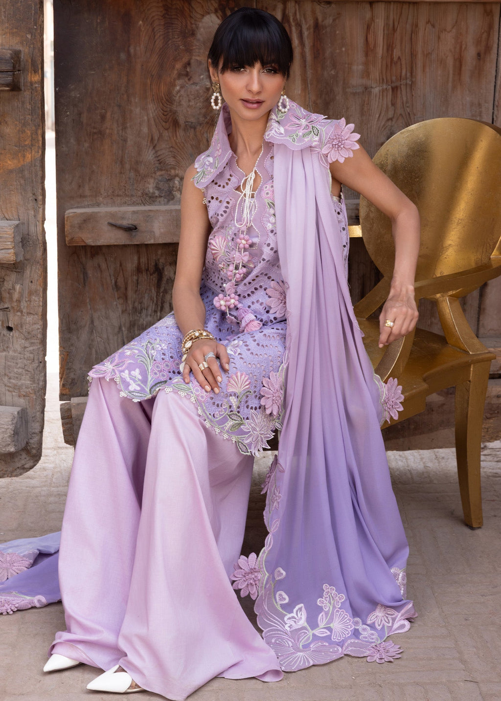 Crimson | Flow By Crimson Lawn'26 | OMBRE LOVE - D8B