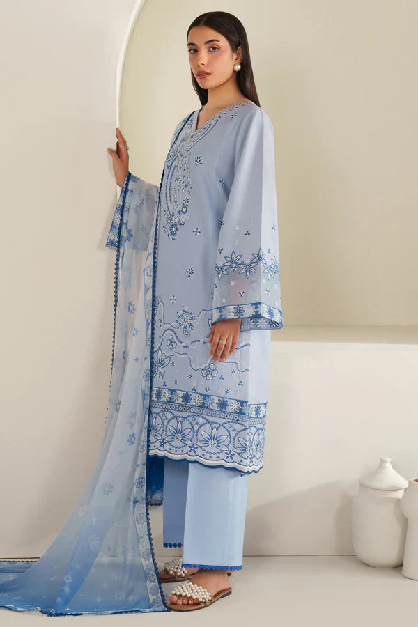 Farasha | Summer Weaves Embroidered lawn'26 | Cloud Aura