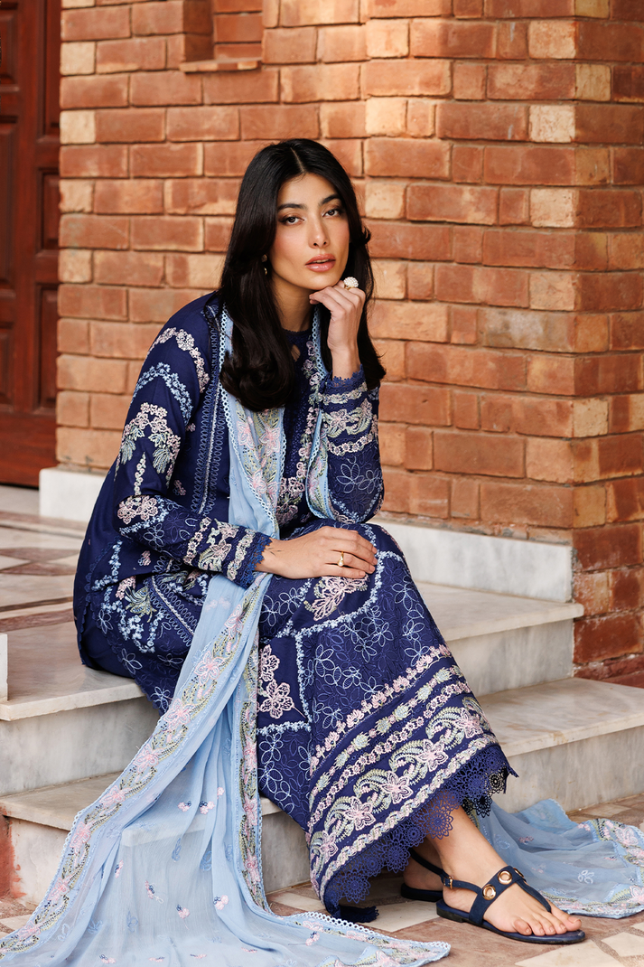 Emaan Adeel | Mirabelle Festive Luxury Lawn | PETAL POSH