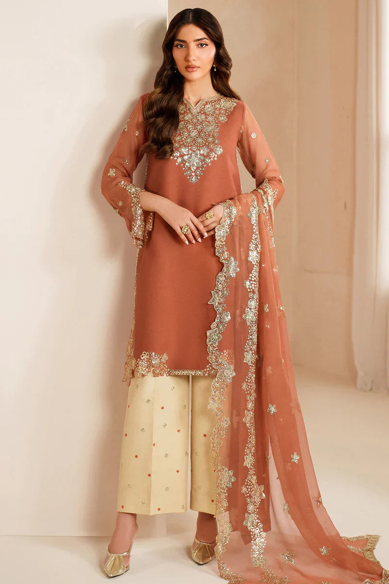 Farasha | STITCHED FORMALS ’26 | Warm Saffron
