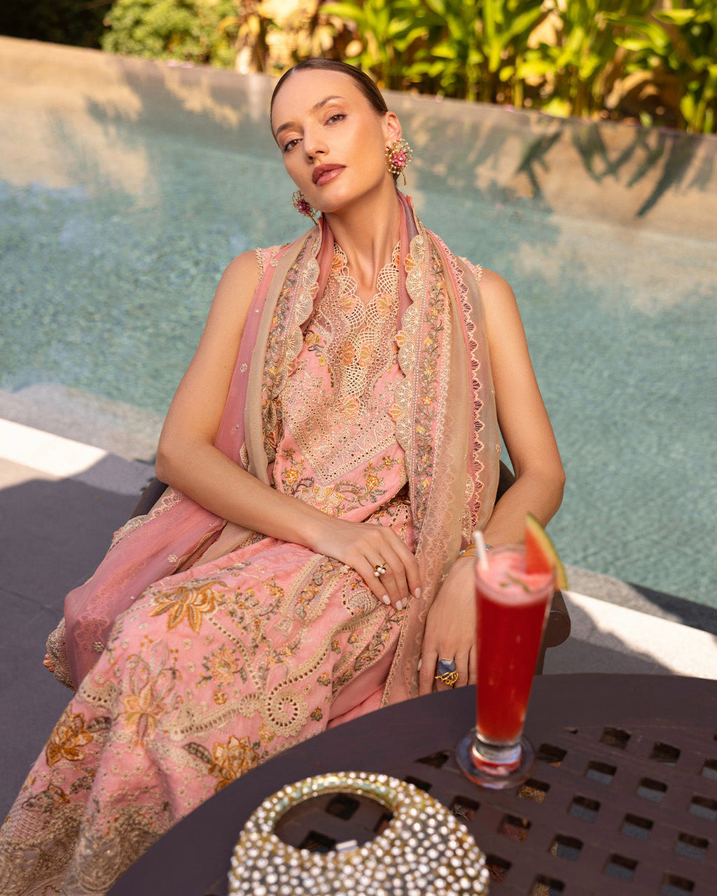 Faiza Saqlain | Zinnia Lawn 25 | Peony - House Of Anaya