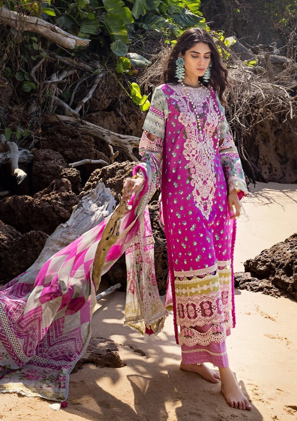 ELAF Signature Embroidered Lawn 3Pc Suit ESL-04B ENCHANTMENT