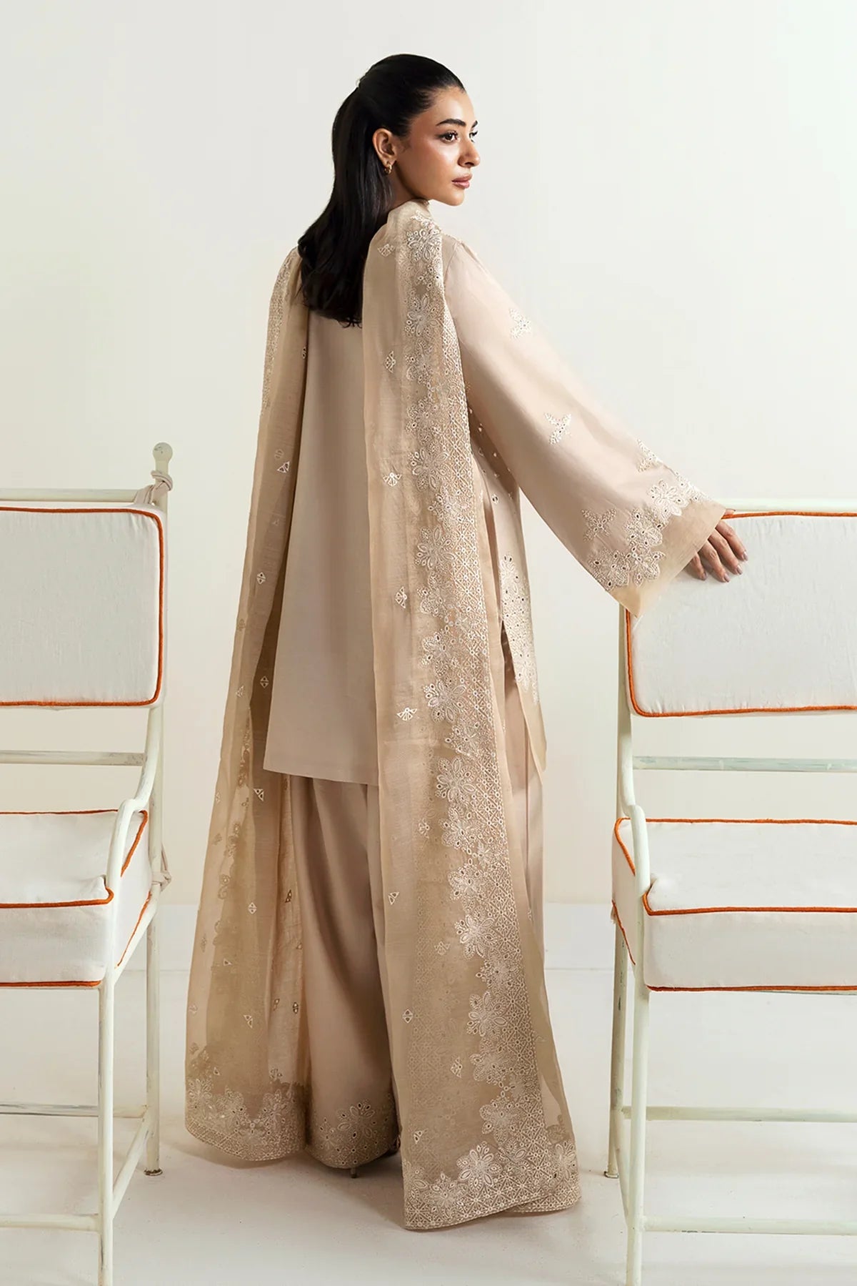 Afrozeh | Basic Pret 25 | Vanilla beige