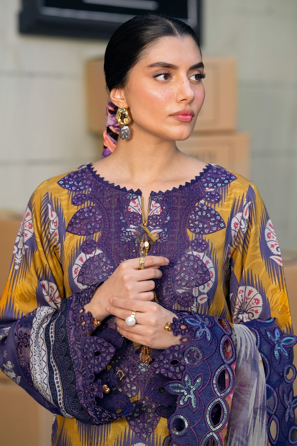Nureh | Glam Girl Lawn | GL-22 - Riwayat-e-Khas