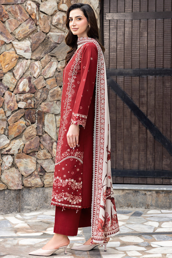 Farasha | Eminence Khaddar 25 | Claret