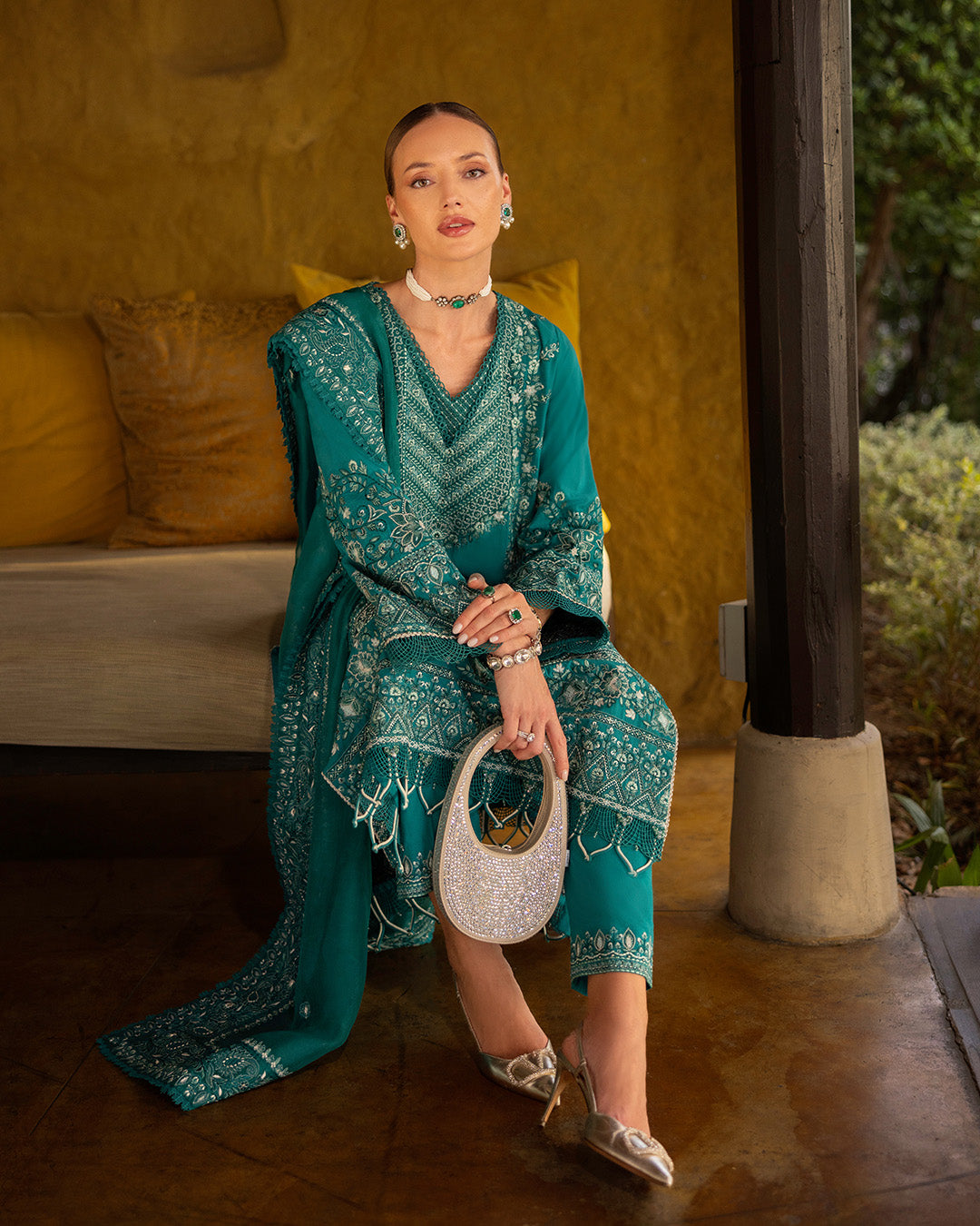 Faiza Saqlain | Zinnia Lawn 25 | Calla - House Of Anaya