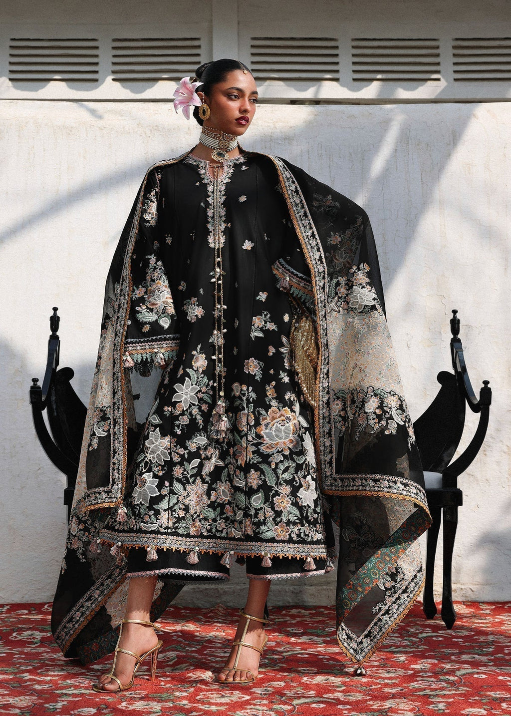 Hussain Rehar | Kalabagh Luxury Lawn 26 | Sable
