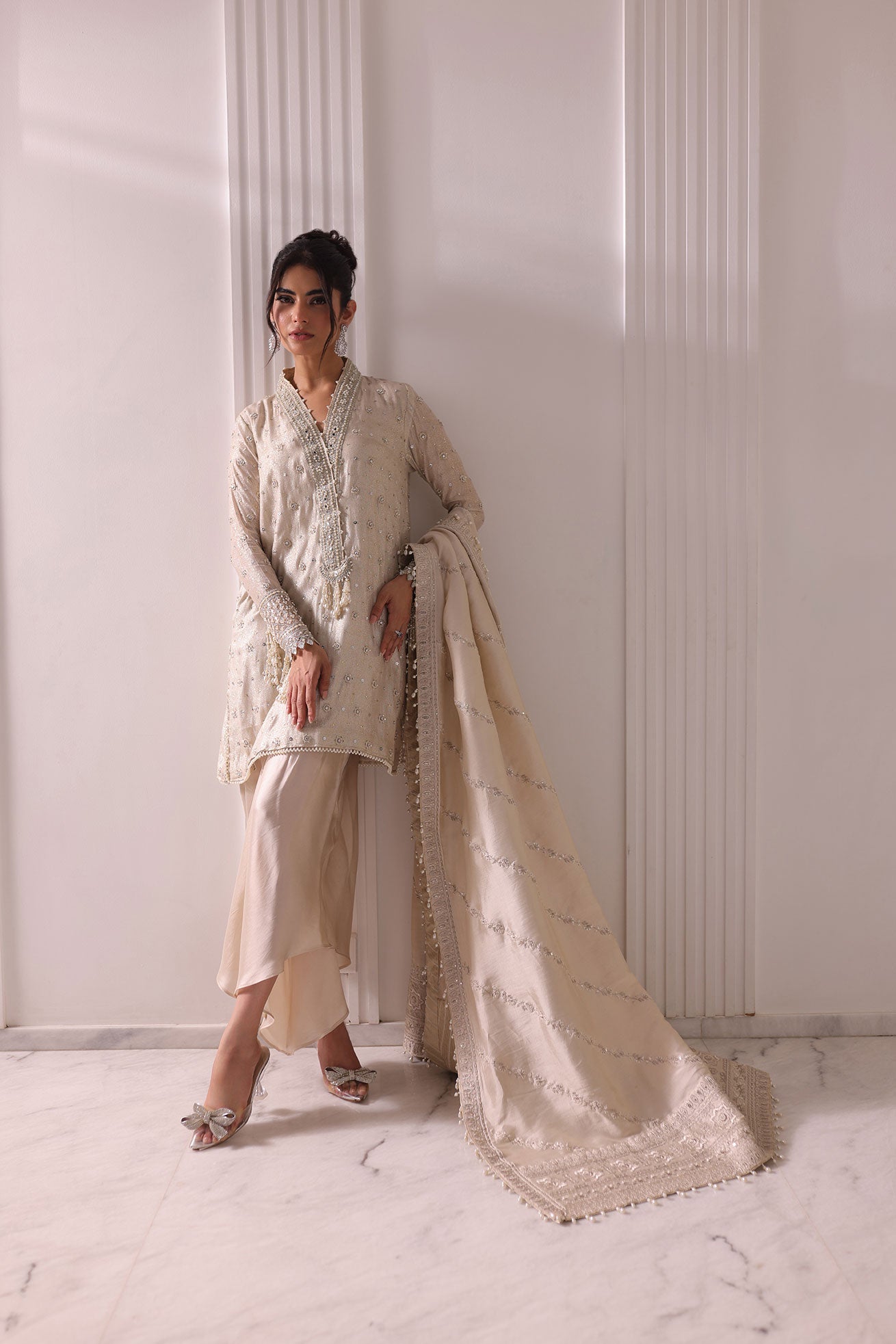Dhanak | DHANAK COUTURE | Sierra:  SS24HF-3018 OFF WHITE 3Pcs