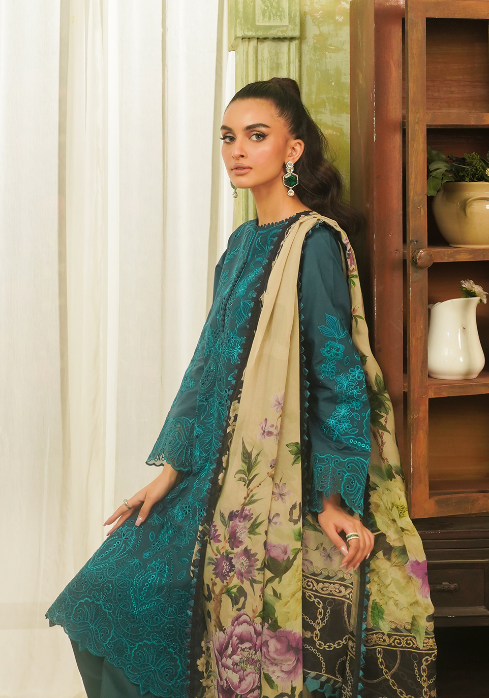 Zarqash | Tresor Luxury Lawn 24 | ZQT 0011 DINA - Riwayat-e-khas