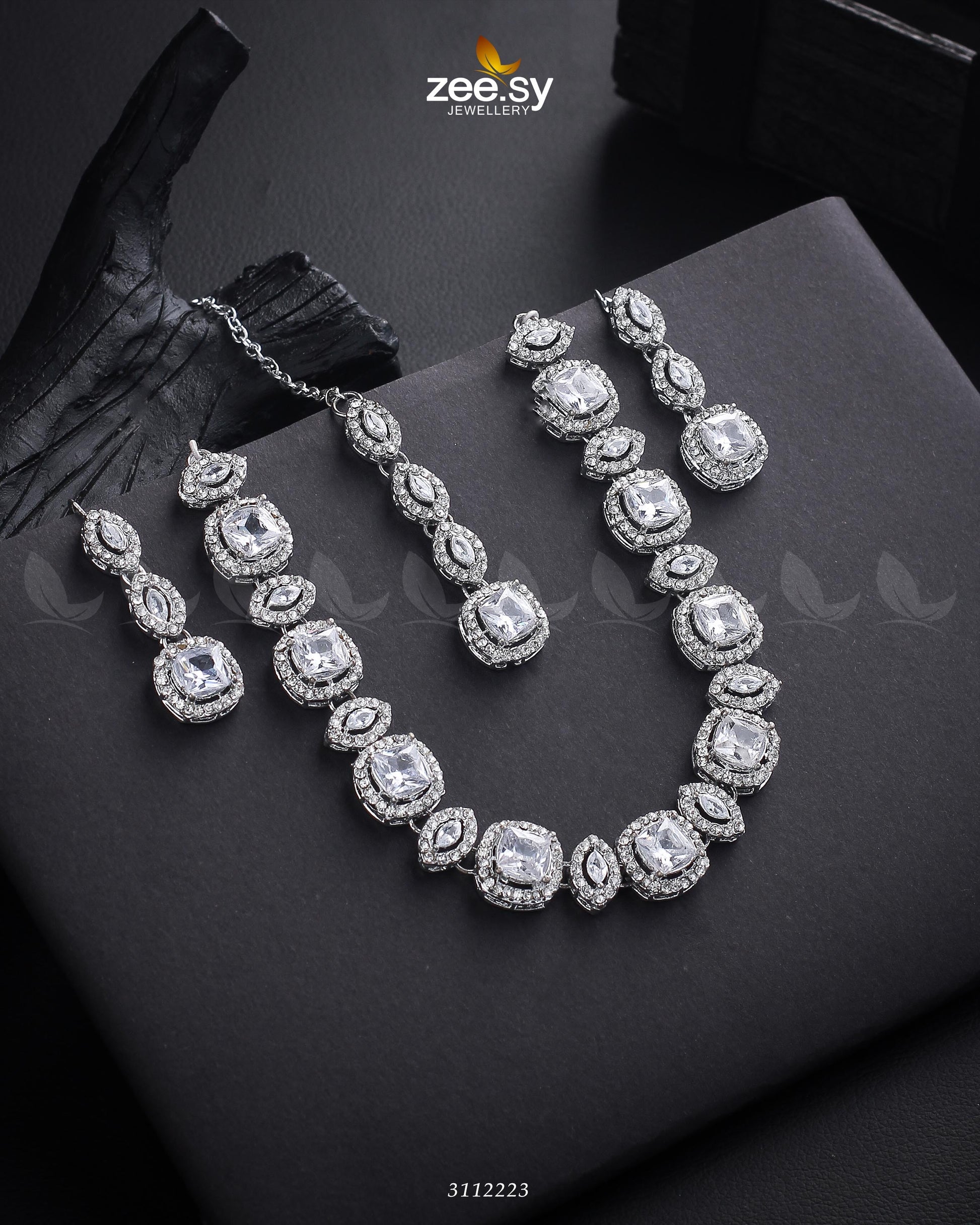 Scabiosa Necklace Set - Libasekhas