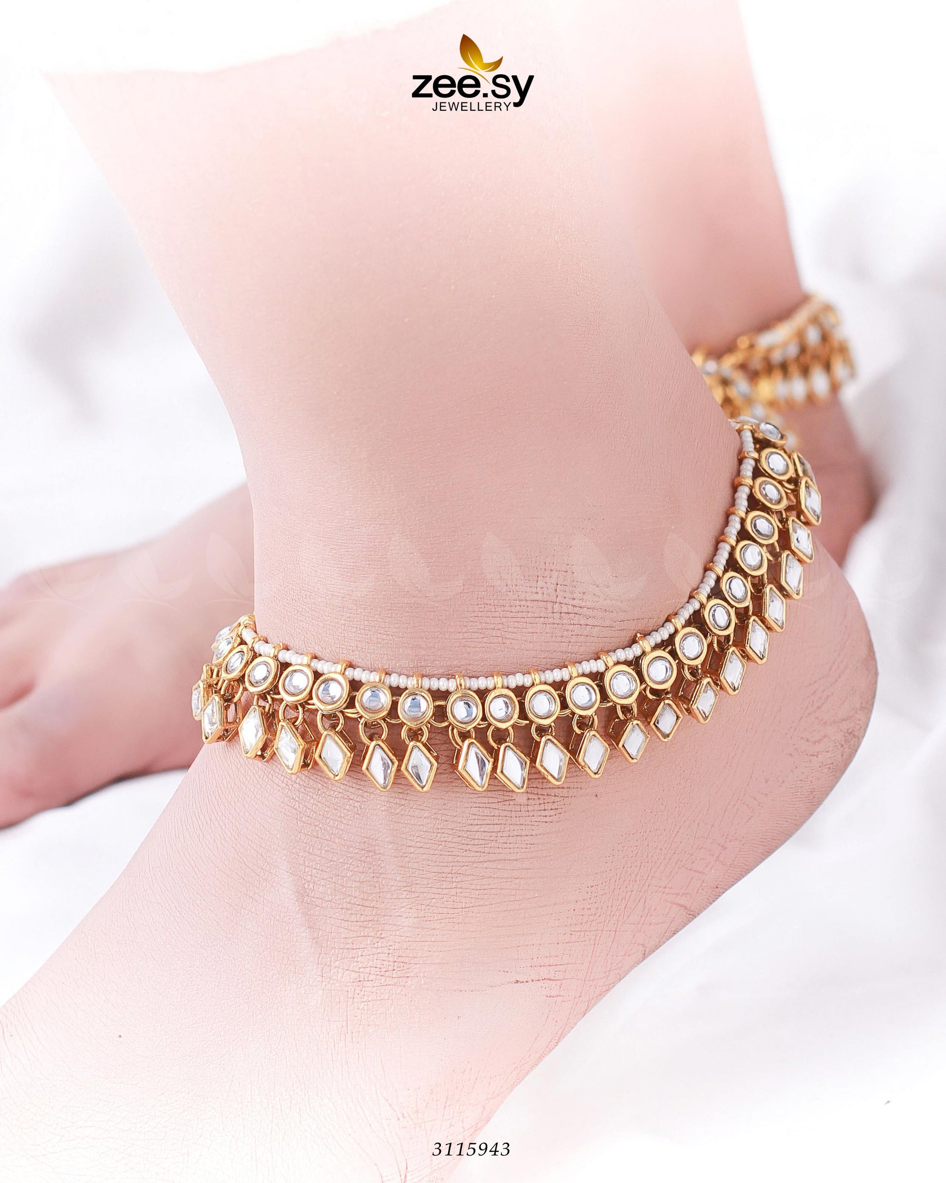 Tsavorite  Anklet - Libasekhas