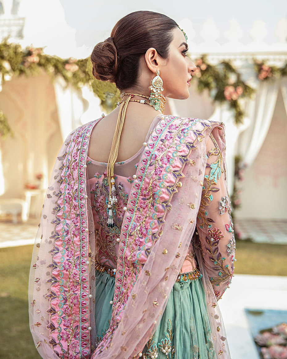 Gulaal | Wedding Formals | Joli Embroidered Net 3-Piece Suit WS-03 - House Of Anaya