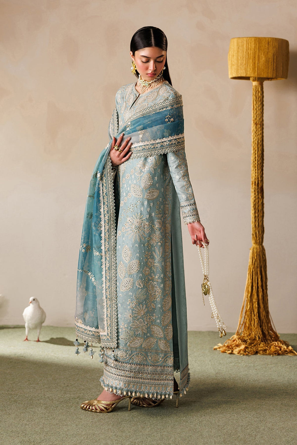 Baroque | Edit Lawnƒ??26 | EMBROIDERED LAWN EL26-D01 UNSTITCHED