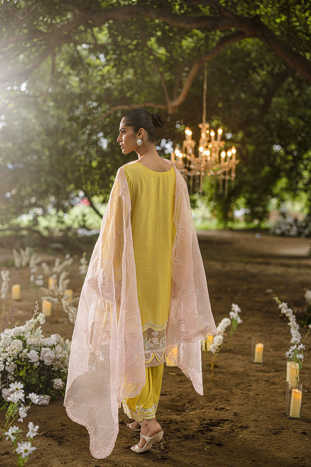 Dhanak | Jardin- Festive Stitched | SS25DU-3206 YELLOW 3Pcs