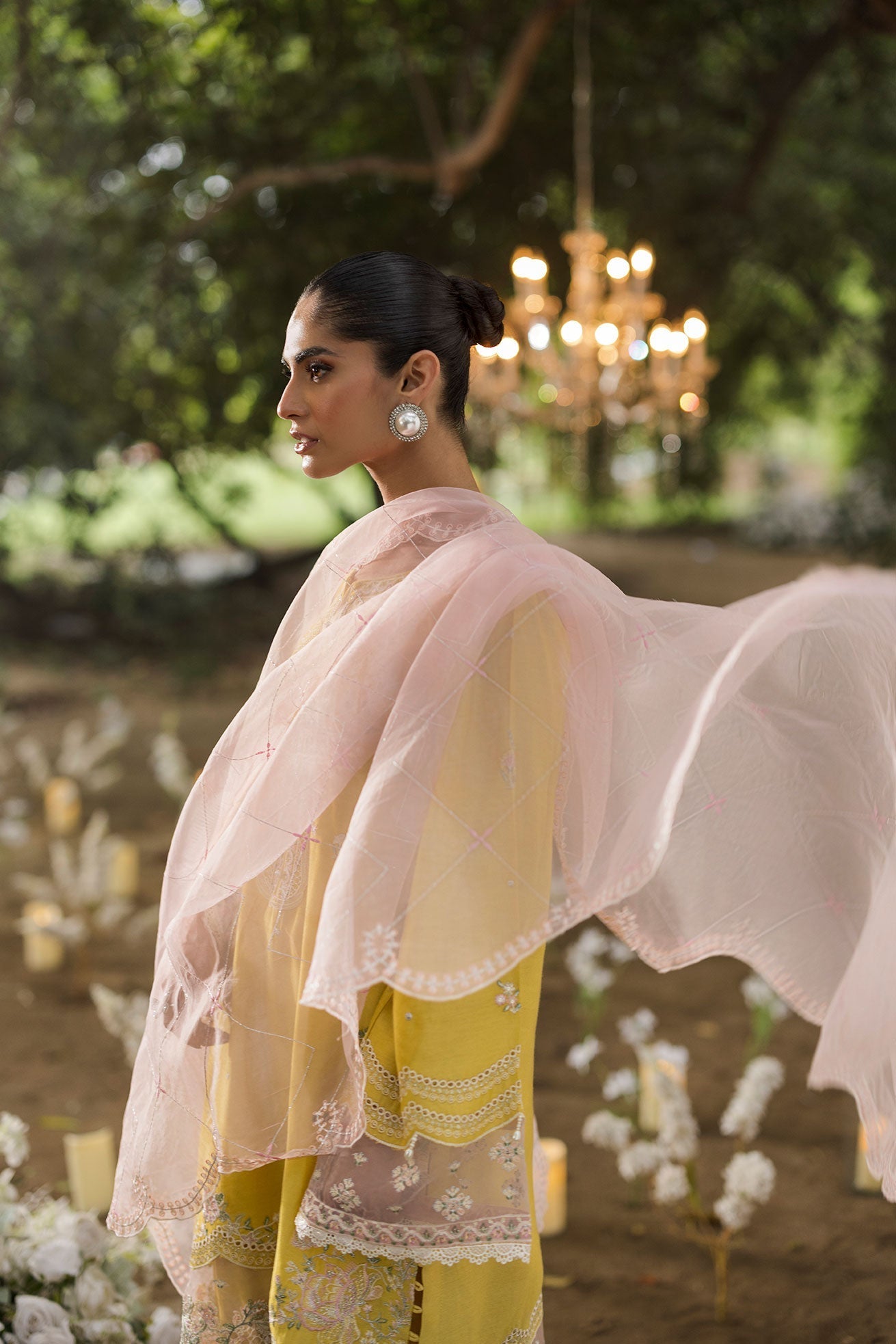 Dhanak | Jardin- Festive Stitched | SS25DU-3206 YELLOW 3Pcs