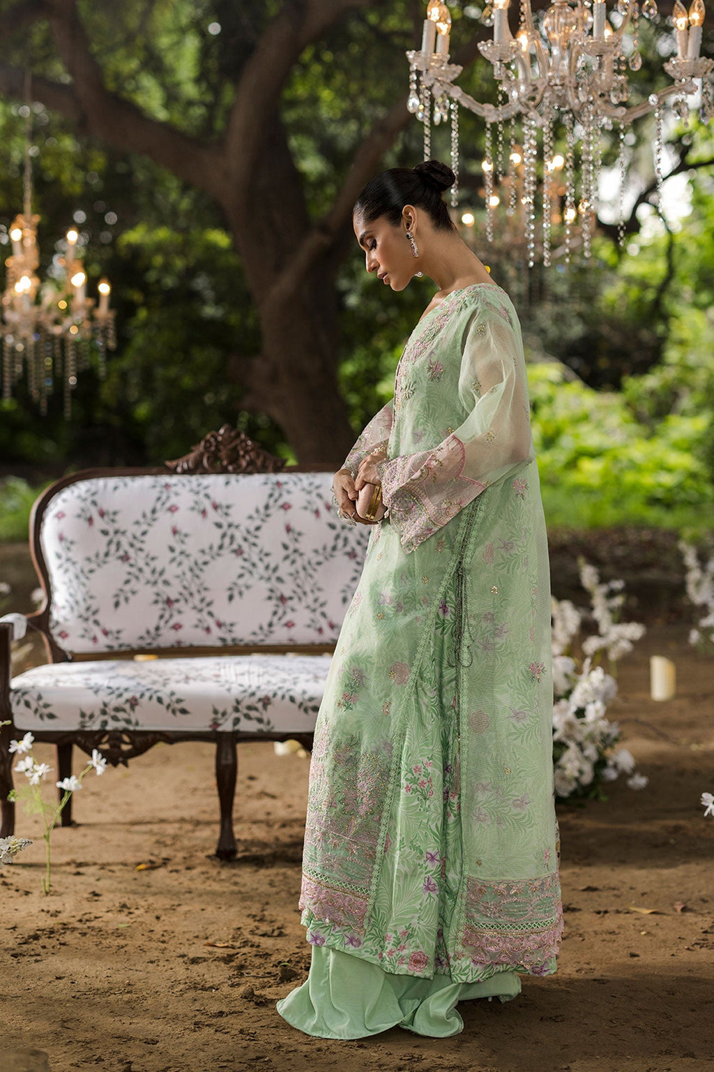 Dhanak | Jardin- Festive Stitched | SS25DU-3211 L-GREEN 3Pcs