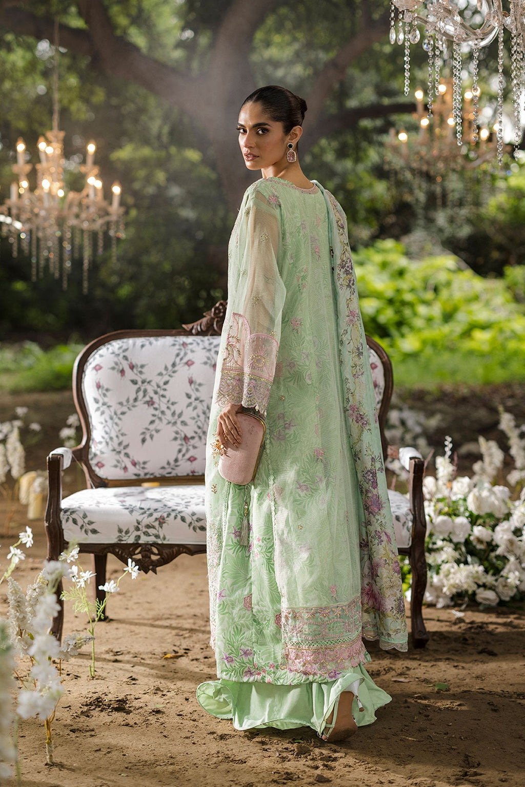 Dhanak | Jardin- Festive Stitched | SS25DU-3211 L-GREEN 3Pcs