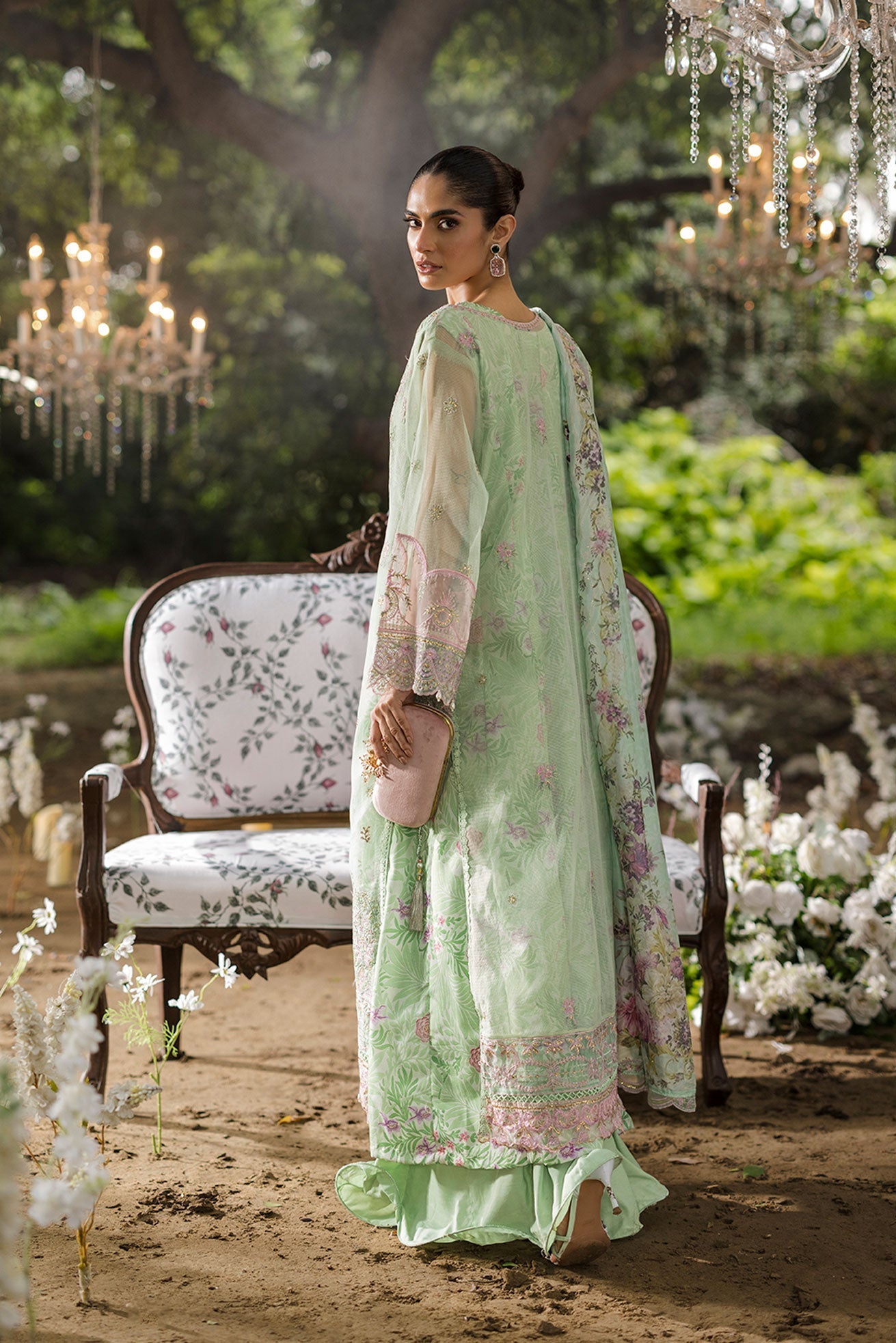 Dhanak | Jardin- Festive Stitched | SS25DU-3211 L-GREEN 3Pcs