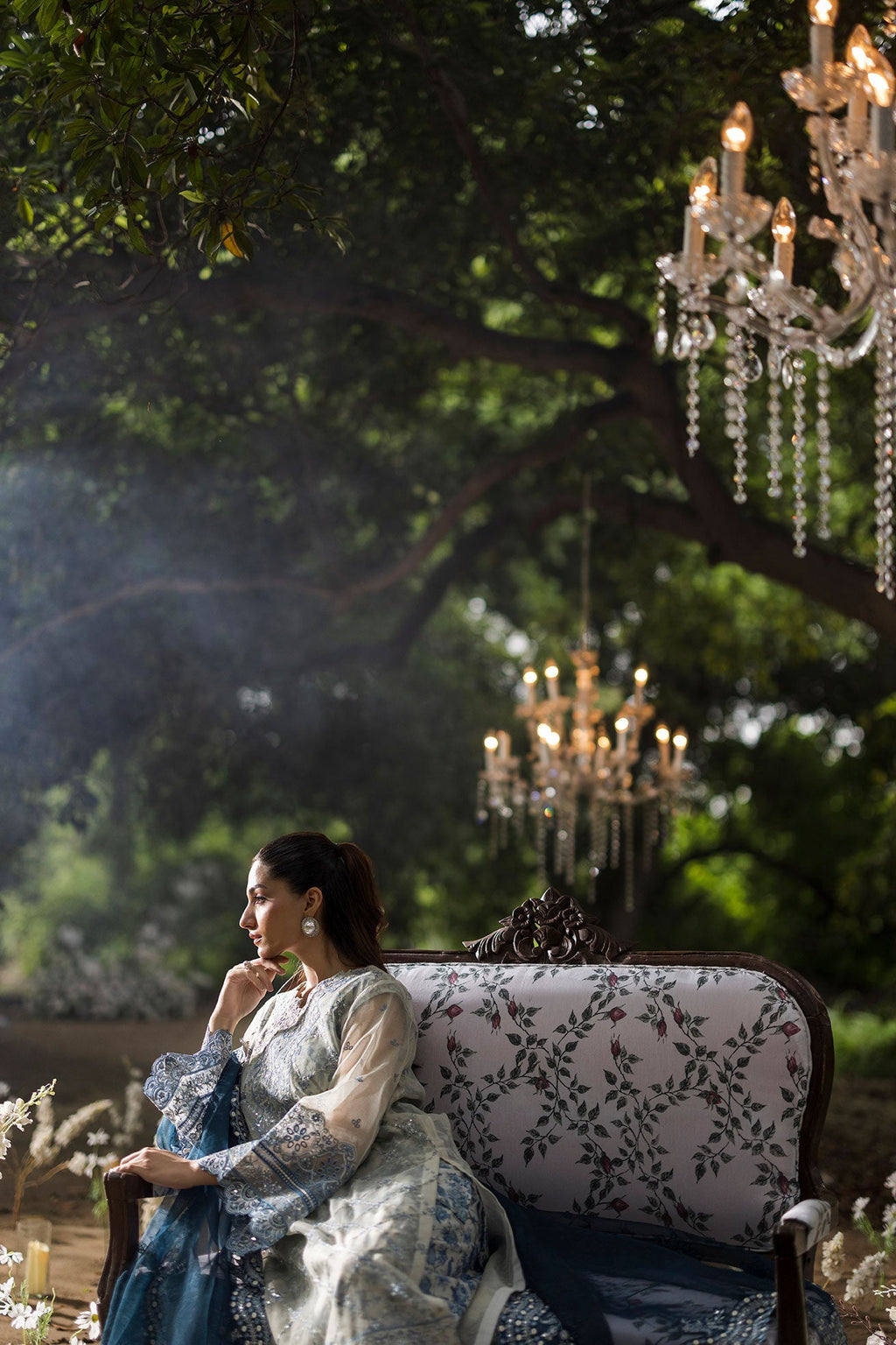 Dhanak | Jardin- Festive Stitched | SS25DU-3213 GREY 3Pcs