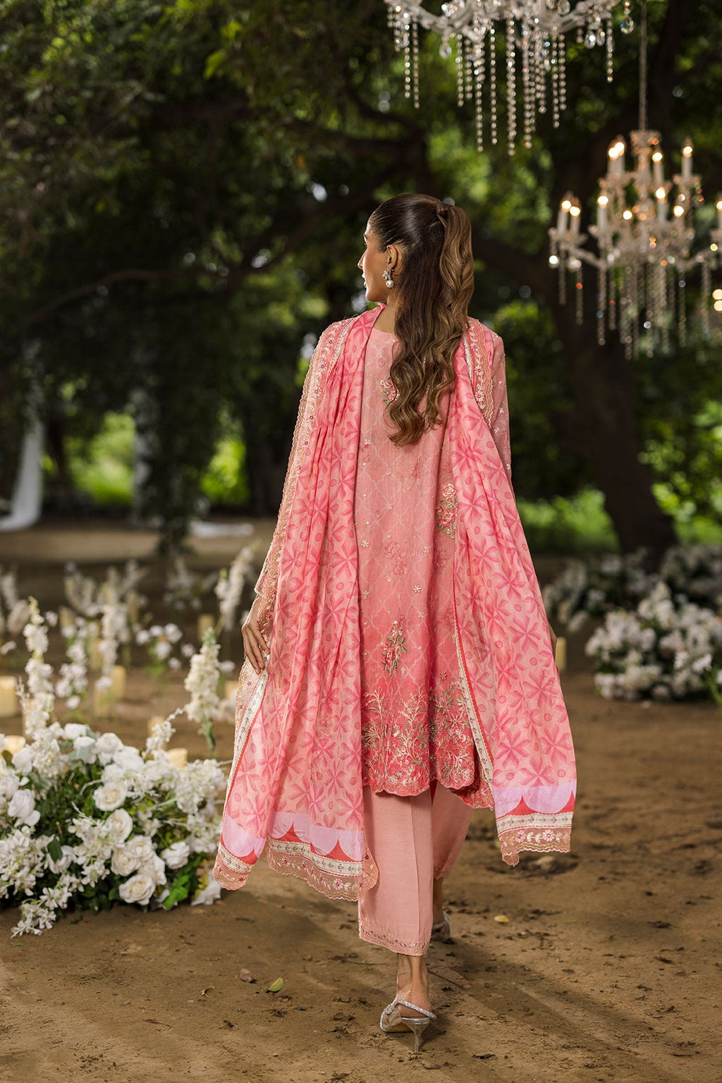 Dhanak | Jardin- Festive Stitched | SS25DU-3214 PINK 3Pcs