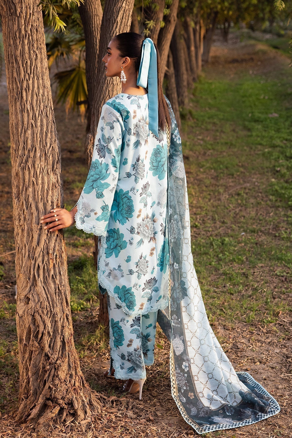 Alizeh | Sheen Lawn Prints 24 | BLUET - House Of Anaya