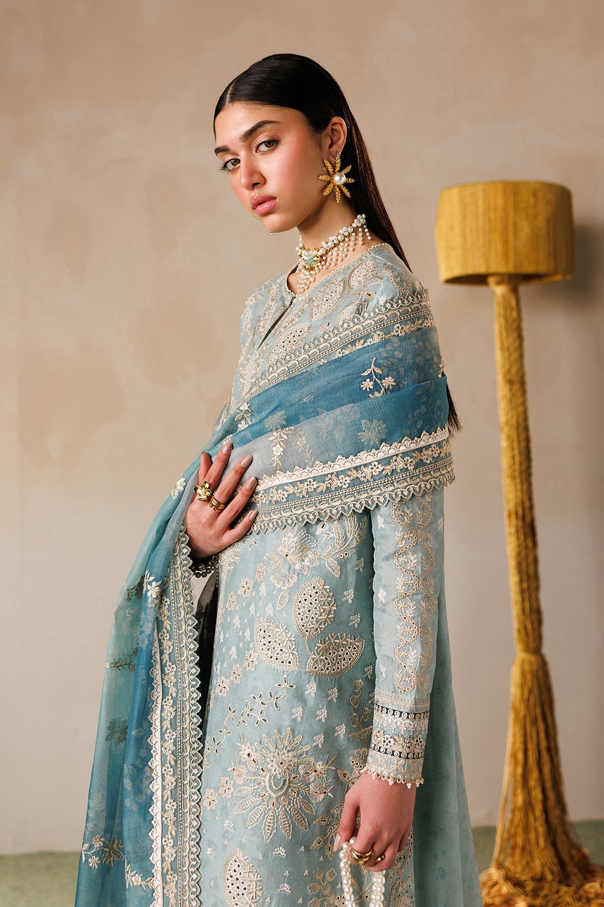 Baroque | Edit Lawnƒ??26 | EMBROIDERED LAWN EL26-D01 UNSTITCHED