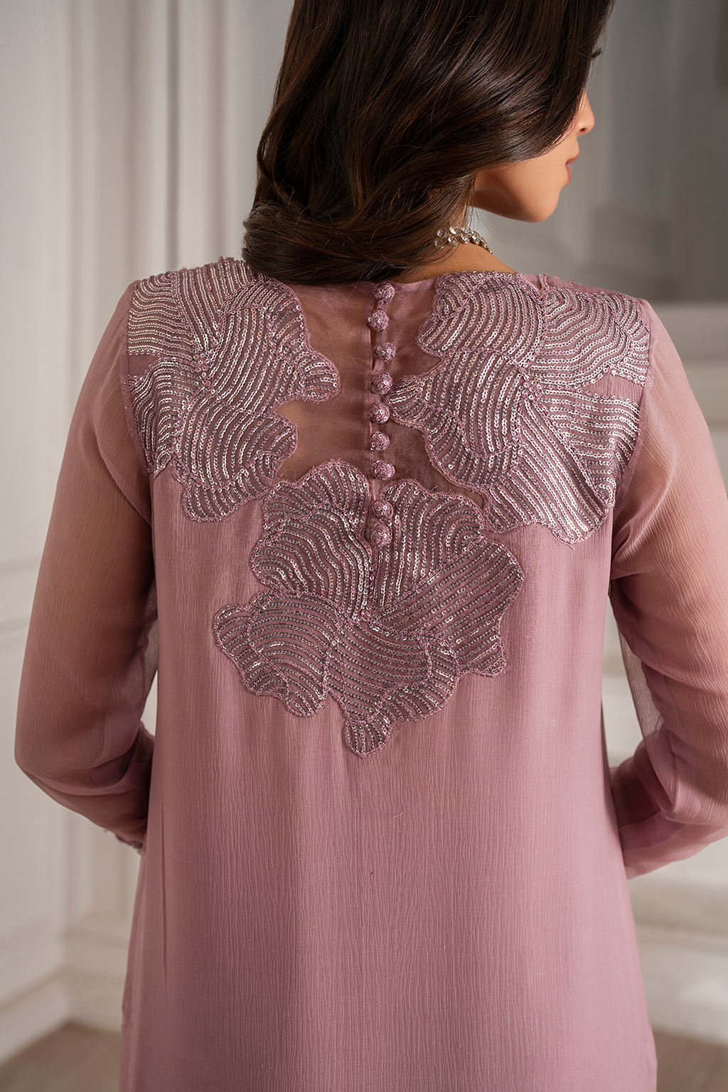 Iznik I Festive Formal I UE-418 Embroidered Chiffon
