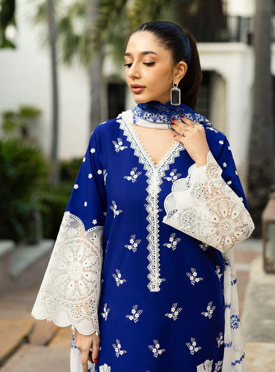 Zainab Chottani | Chikankari 25 | Sia - 11B - Riwayat-e-Khas