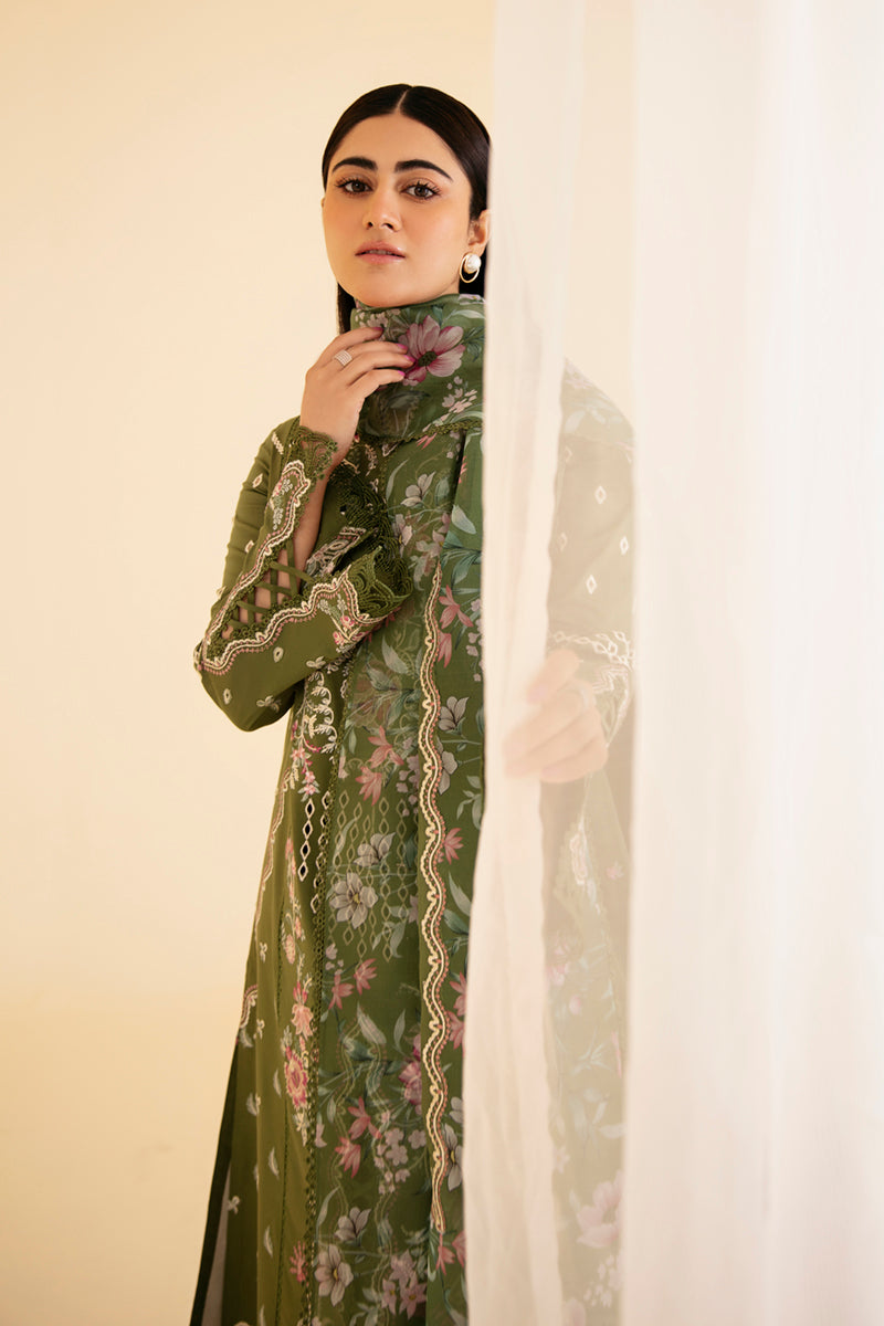 Qalamkar | Qlinekari Luxury Lawn | SQ-14 SEMAL - House Of Anaya