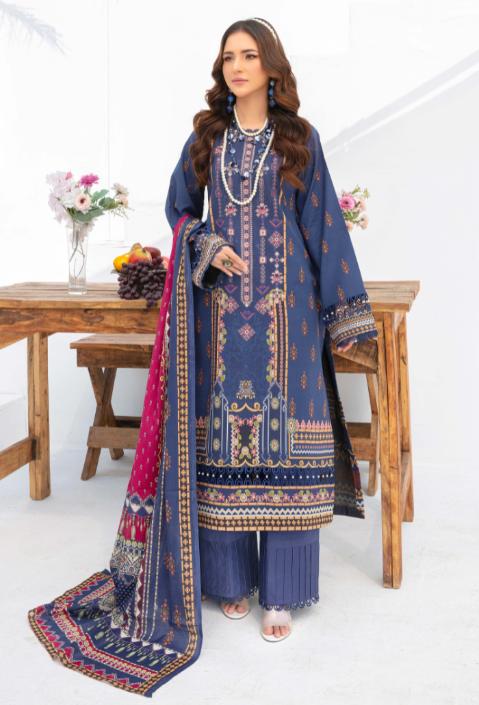 Humdum | Saira Bano Lawn 24 | D05 - House Of Anaya