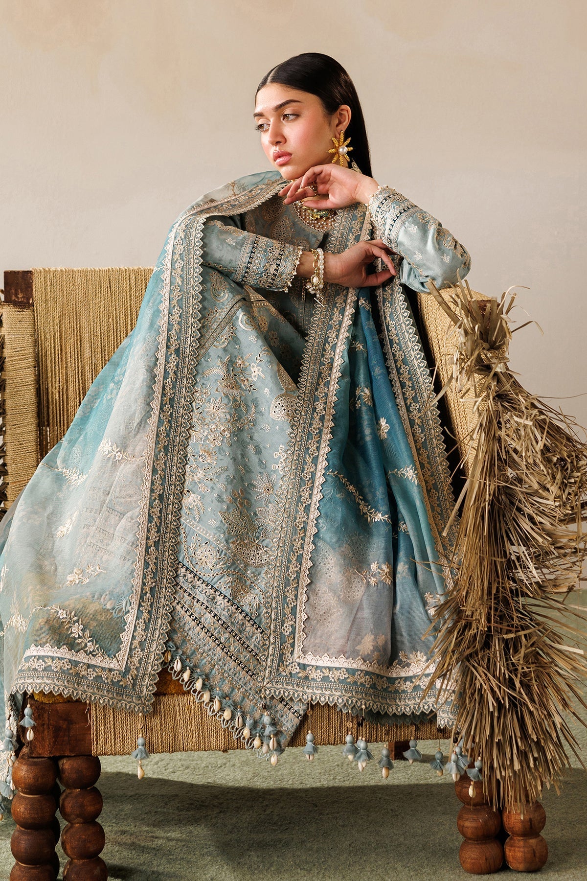 Baroque | Edit Lawnƒ??26 | EMBROIDERED LAWN EL26-D01 UNSTITCHED