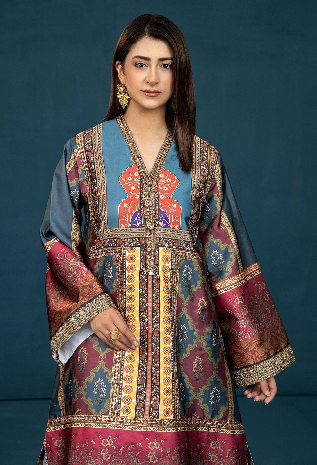 Adans Libas | Silk Shirt | SILK SHIRT-1PC  7620 - 3