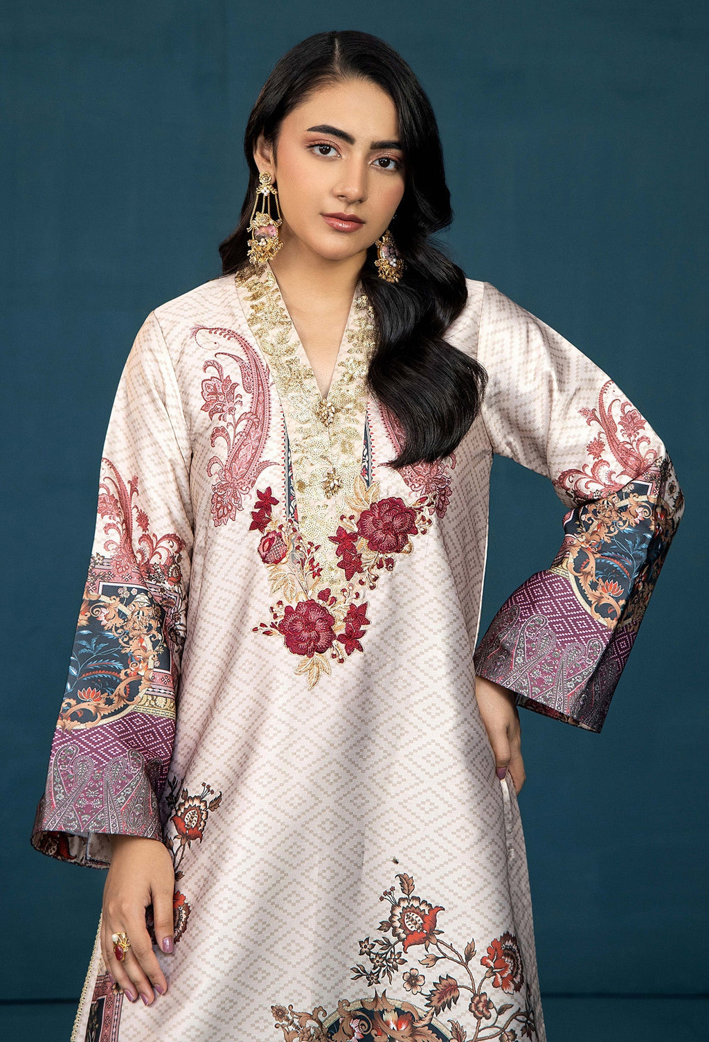 Adans Libas | Silk Shirt | SILK SHIRT-1PC  7622 - 1