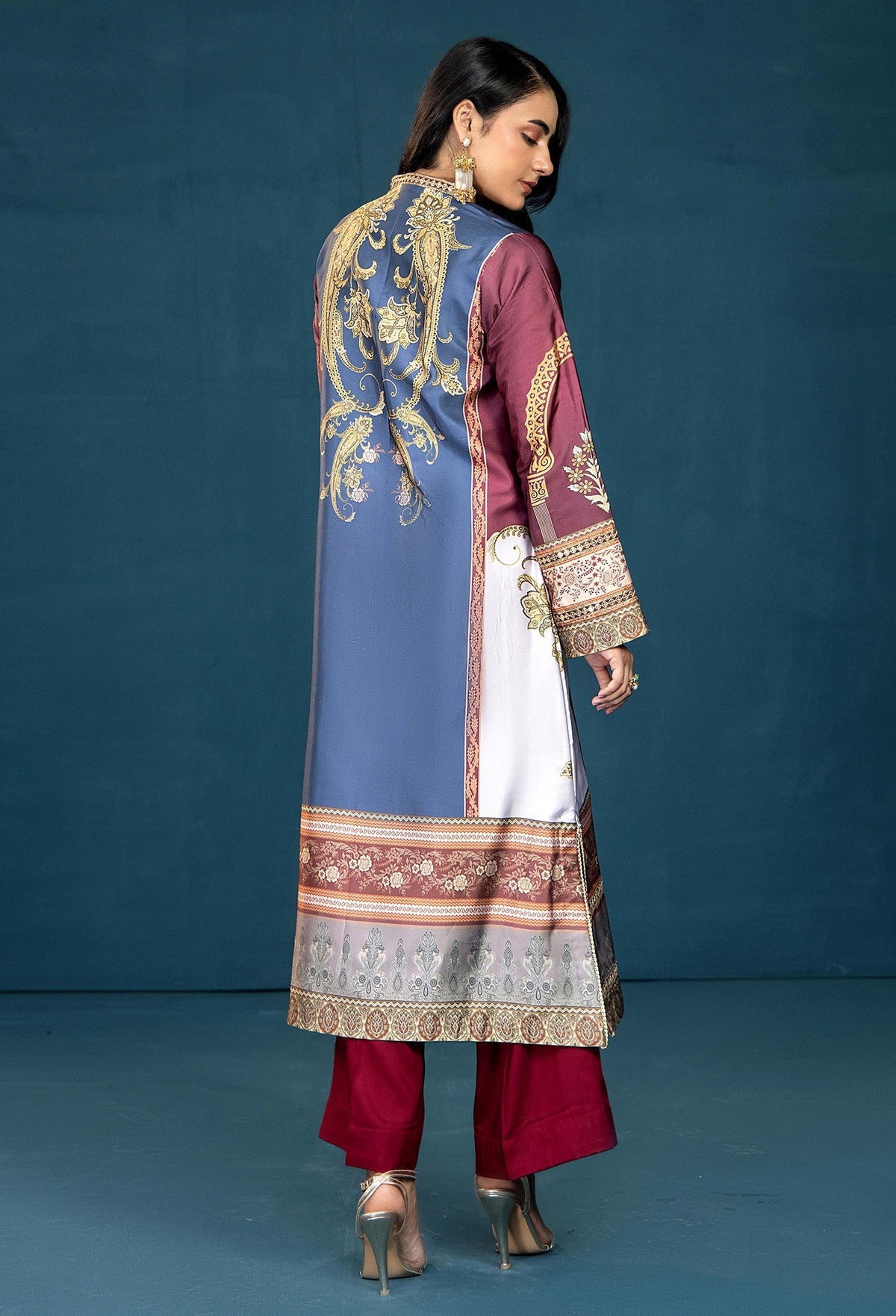 Adans Libas | Silk Shirt | SILK SHIRT-1PC  7624 - 3