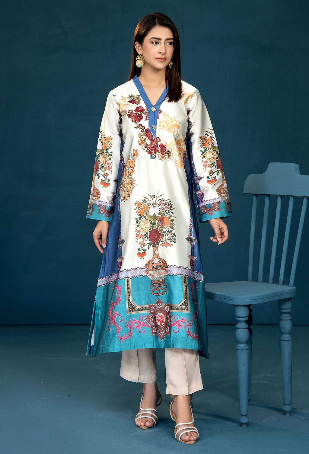 Adans Libas | Silk Shirt | SILK SHIRT-1PC  7625 - 3