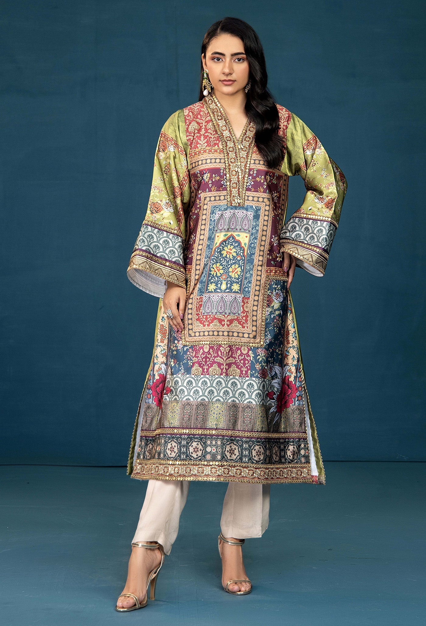 Adans Libas | Silk Shirt | SILK SHIRT-1PC  7628 - 1