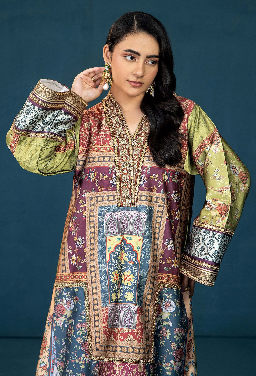 Adans Libas | Silk Shirt | SILK SHIRT-1PC  7628 - 2