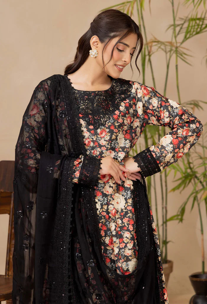 Adans Libas | Adans Chikankari Satin Lawn| CHIKANKARI 818101