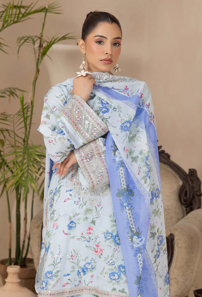Adans Libas | Adans Embroidered satin | Satin Lawn 828214
