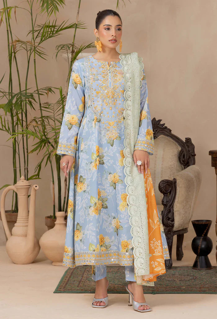 Adans Libas | Adans Embroidered satin  | Satin Lawn 828215