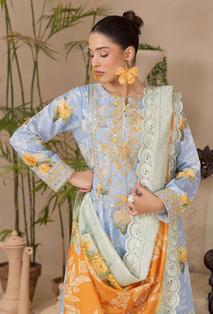 Adans Libas | Adans Embroidered satin  | Satin Lawn 828215
