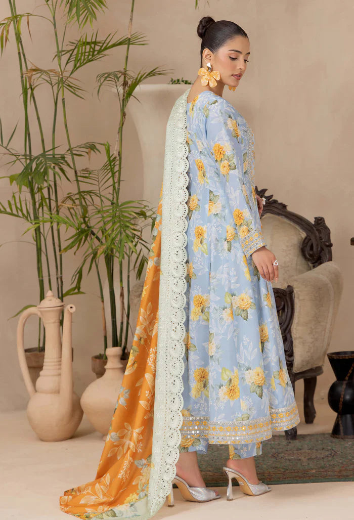 Adans Libas | Adans Embroidered satin  | Satin Lawn 828215