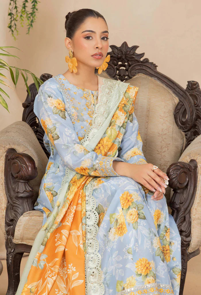 Adans Libas | Adans Embroidered satin  | Satin Lawn 828215