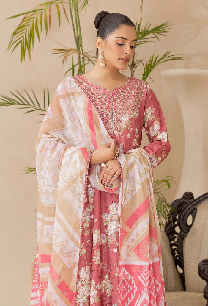Adans Libas | Adans Chikankari Satin Lawn| CHIKANKARI 818103