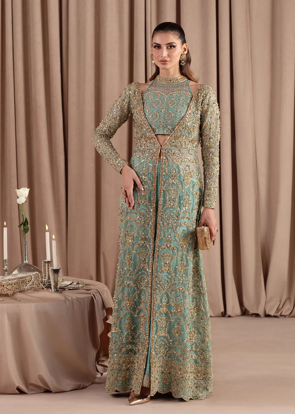 Kanwal Malik | Elara Collection 24 | Aquamarine