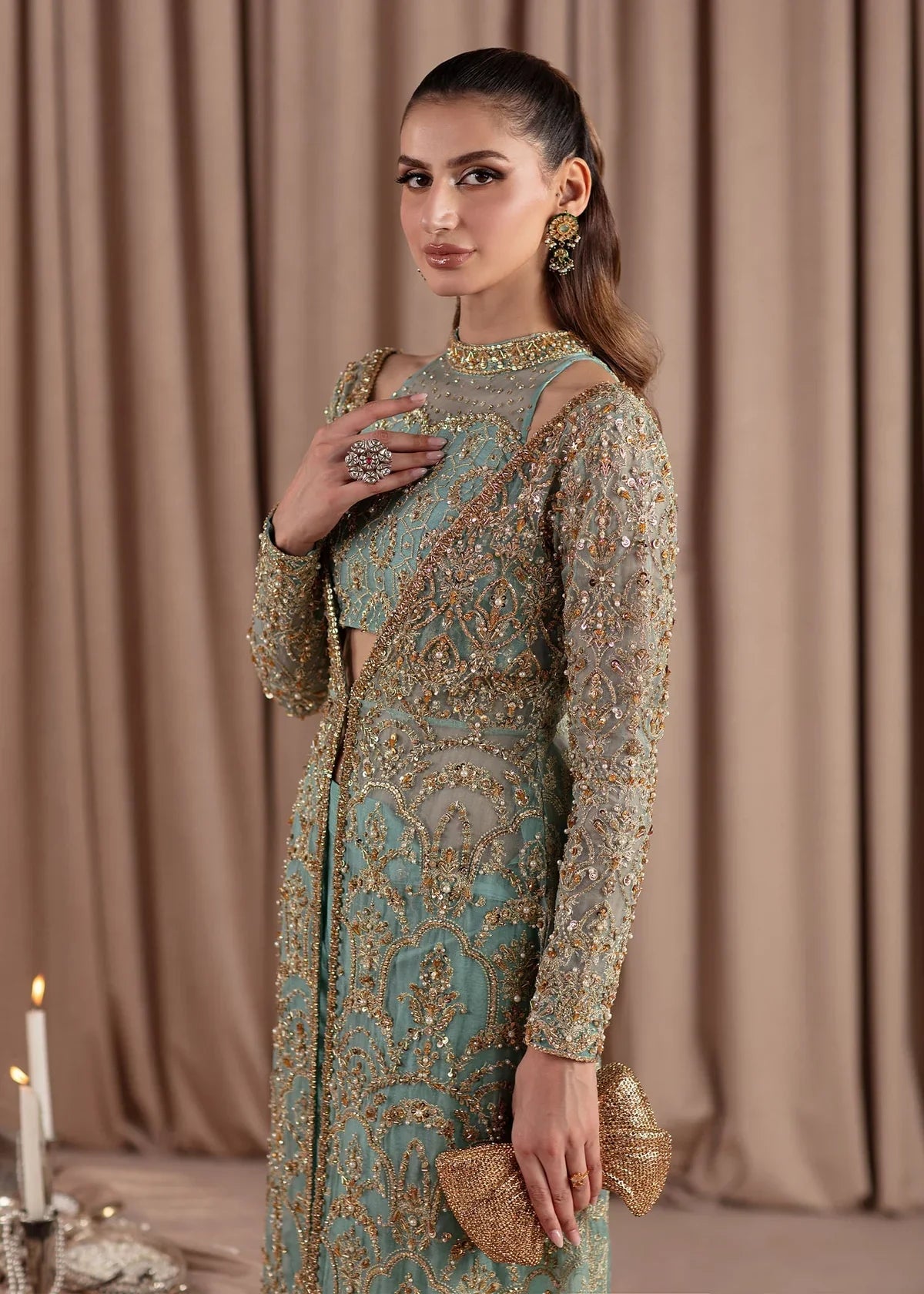 Kanwal Malik | Elara Collection 24 | Aquamarine