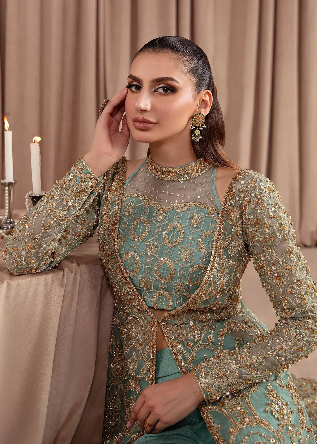 Kanwal Malik | Elara Collection 24 | Aquamarine