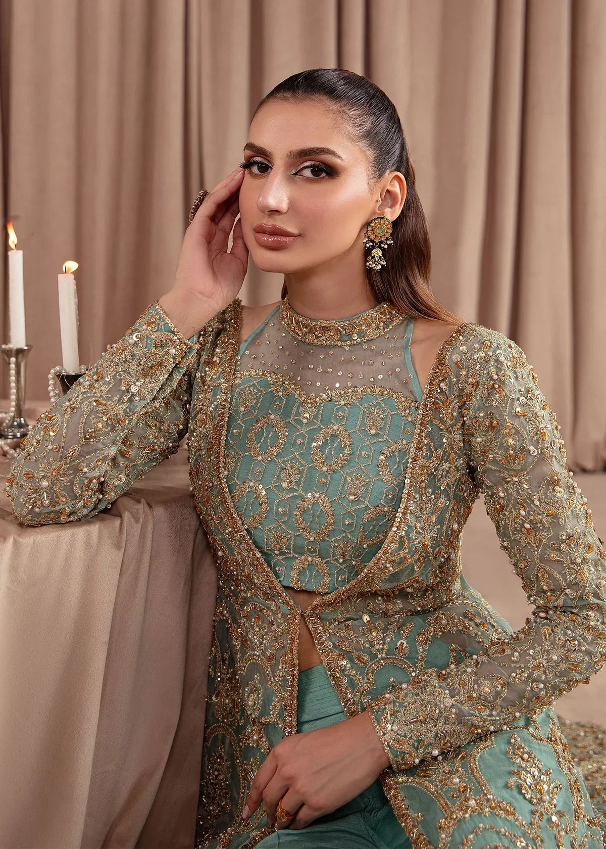 Kanwal Malik | Elara Collection 24 | Aquamarine