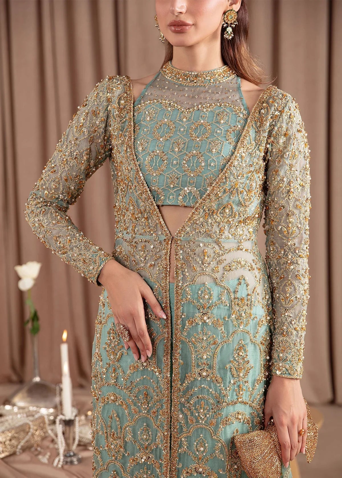 Kanwal Malik | Elara Collection 24 | Aquamarine