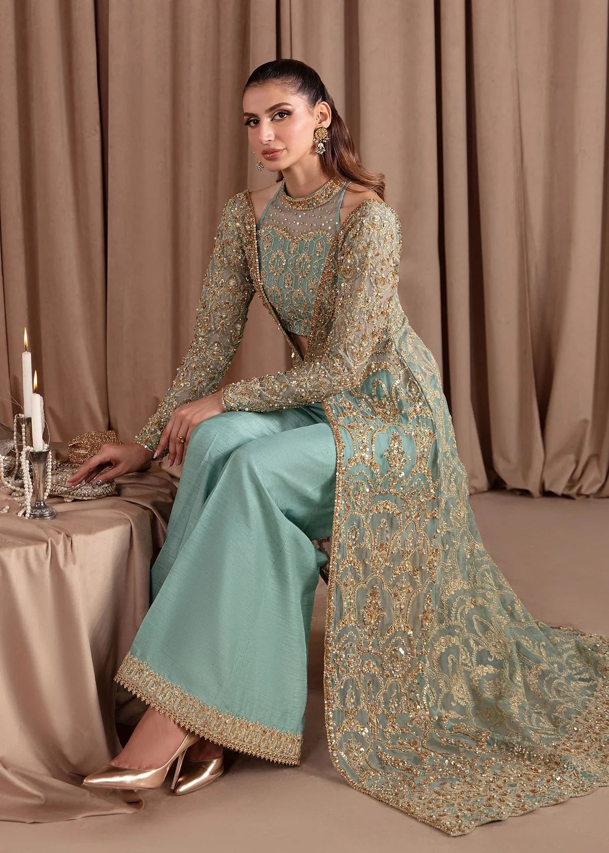 Kanwal Malik | Elara Collection 24 | Aquamarine